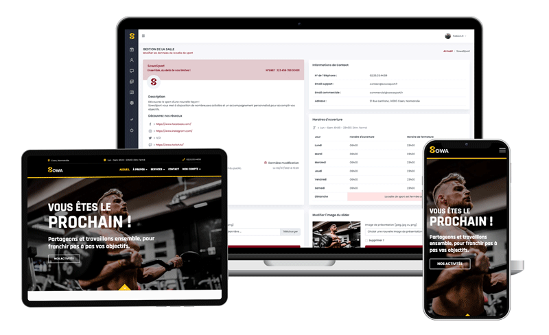 Sowasport - mockup